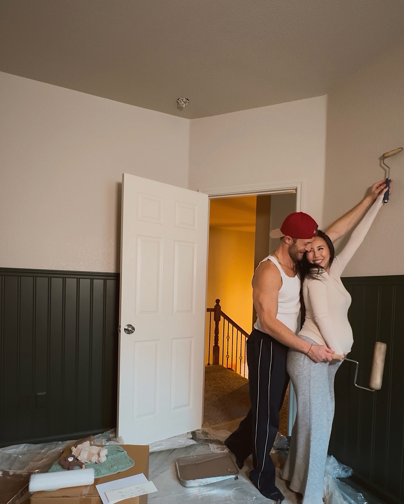 Instagram post by @amberleediamond for Bank of America. Caption reads: #ad #BofASponsor As we add the finishing touches....