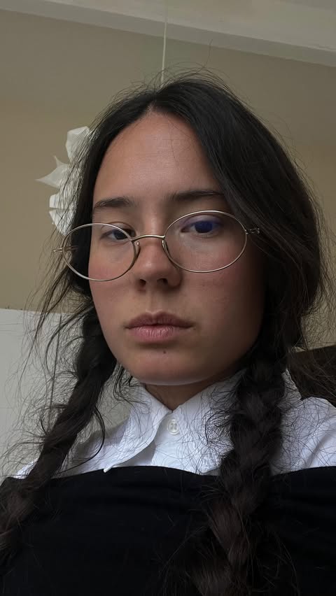 Instagram post by @indiannakent for Miu Miu. Caption reads: [...] unconventionally feminine” thanks to @miumiu....