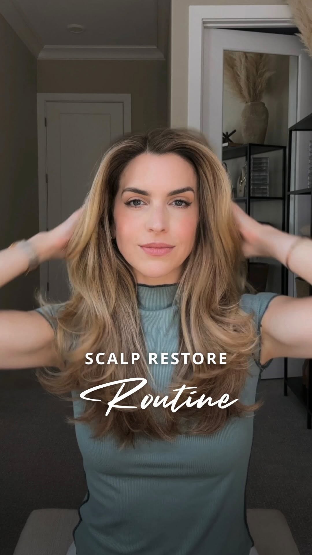 Instagram post by @nicholeciotti for Raw Sugar Living. Caption reads: I’m in my scalp health and bouncy hair era! 💁‍♀️....