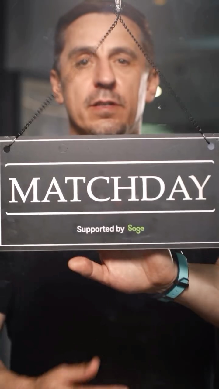 Instagram post by @gneville2 for Sage. Caption reads: Matchdays bring our communities together and the....