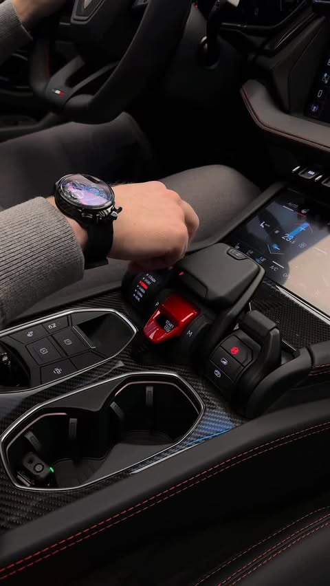 Instagram post by @the.mattbook for Lamborghini. Caption reads: [...] this coldstart every morning 😮‍💨....