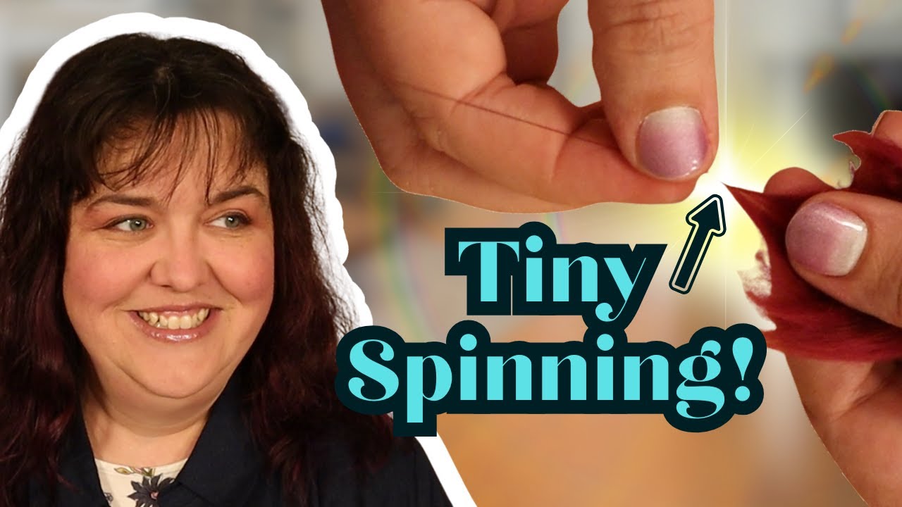 YouTube post by @JillianEve for Vivaia. Caption reads: How I Made Handspun Thread to MEND a Thrifted T....