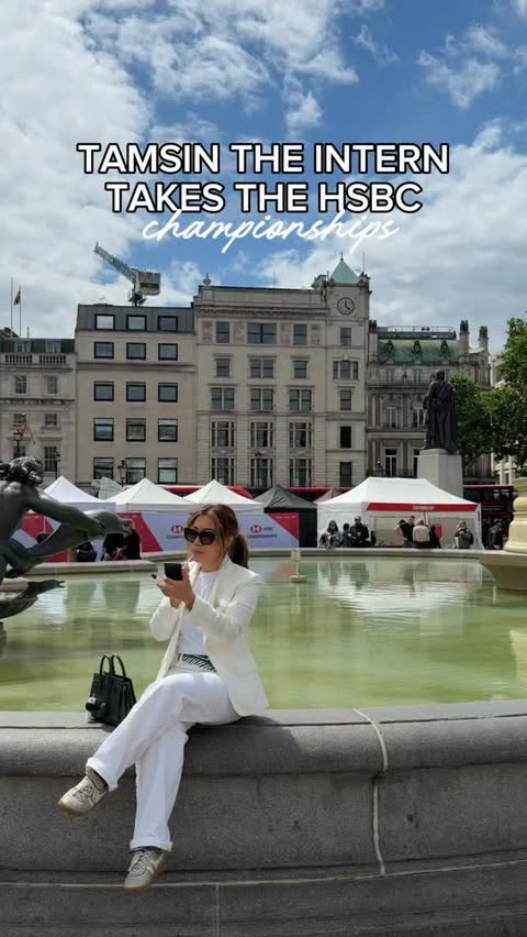 Instagram post by @tamsinamy for HSBC. Caption reads: [...] my whole life to be an umpire. I guess....