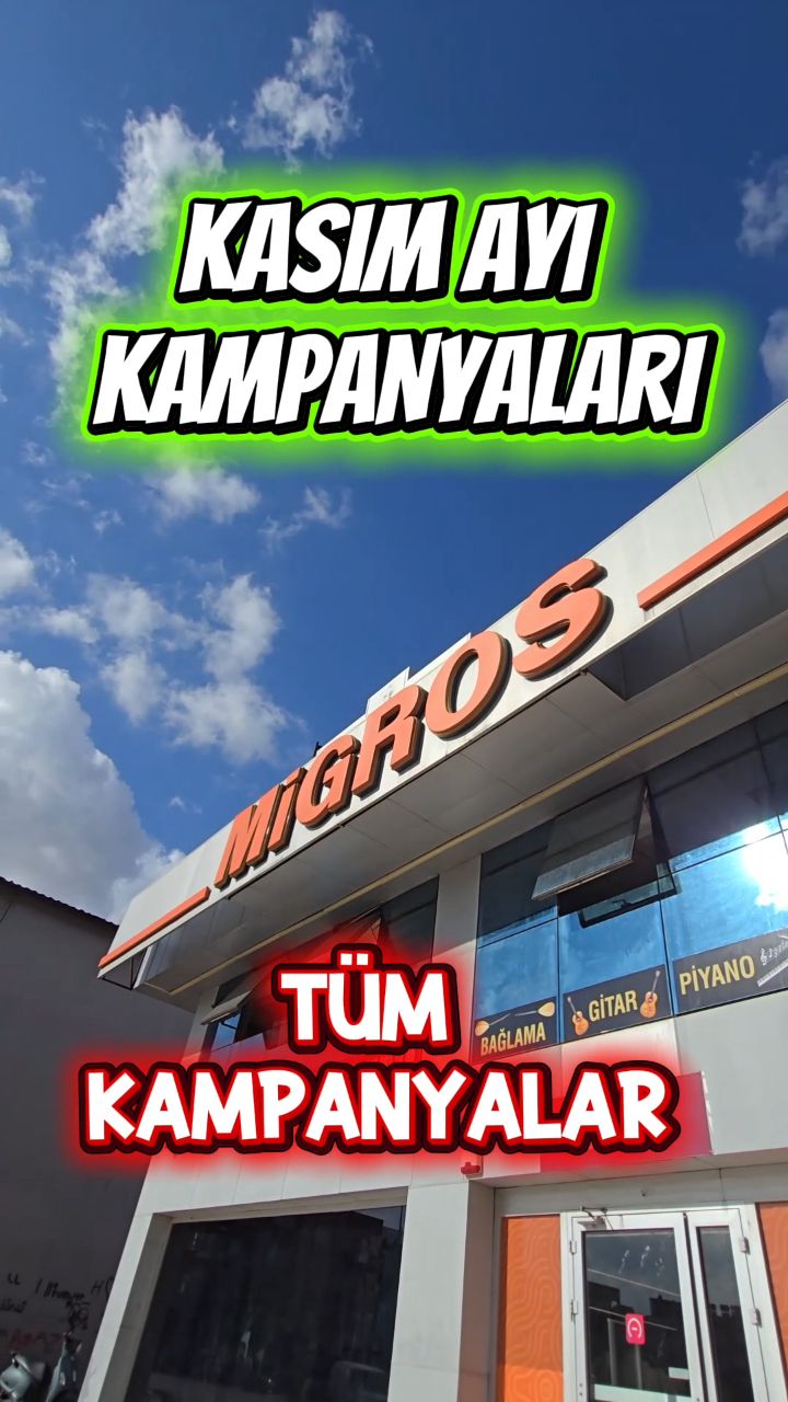 Instagram post by @indirimitakipedenadamheryerde for Migros. Caption reads: @migros_tr #kesfet #reklam değil #kampanya....