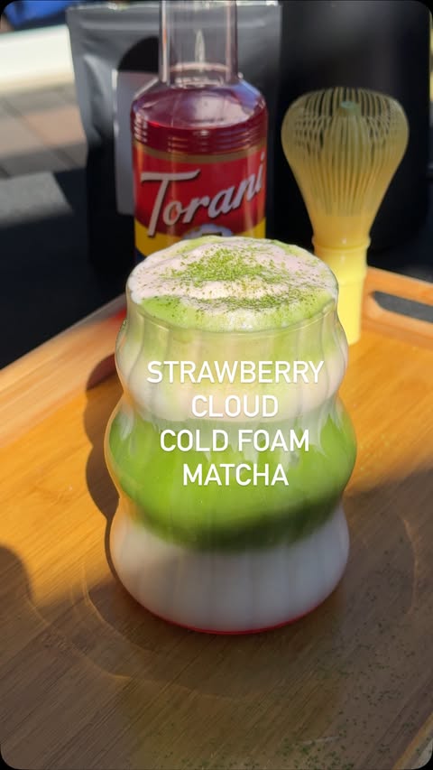 Instagram post by @yejiskitchenstories for Torani. Caption reads: Bringing a little café moment home with this....