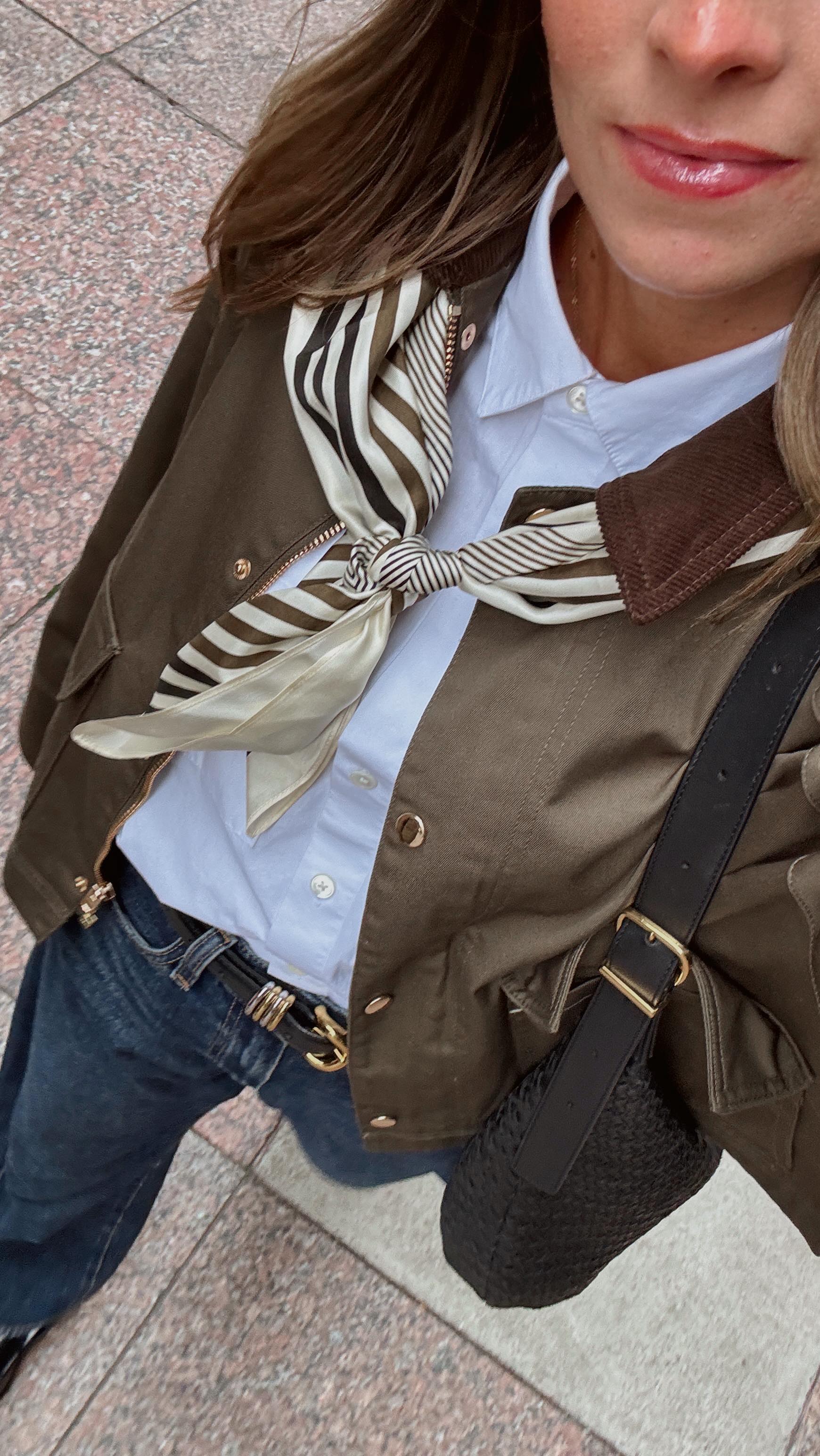 Instagram post by @navygraceblog for Madewell. Caption reads: NYC day 1 🗽🚕🍎 comment SHOP and I will send you....