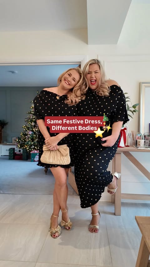 Instagram post by @lottiedrynan for Never Fully Dressed. Caption reads: OH HELLO, WHO ARE THEY?! 😂✨ Dragged ourselves out....