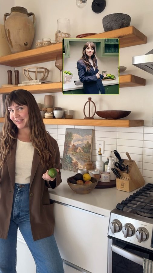 Instagram post by @oursouthwestnest for Architectural Digest. Caption reads: Same but different in that I do love limes 🍋‍🟩....