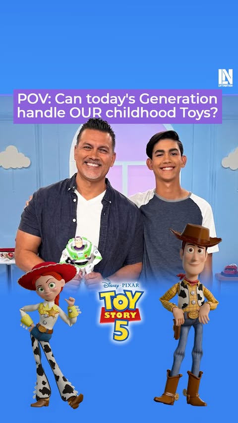 Instagram post by @latinationmedia for Pixar. Caption reads: [...] Story 5 only in theaters June 19th! 🚀🍿....