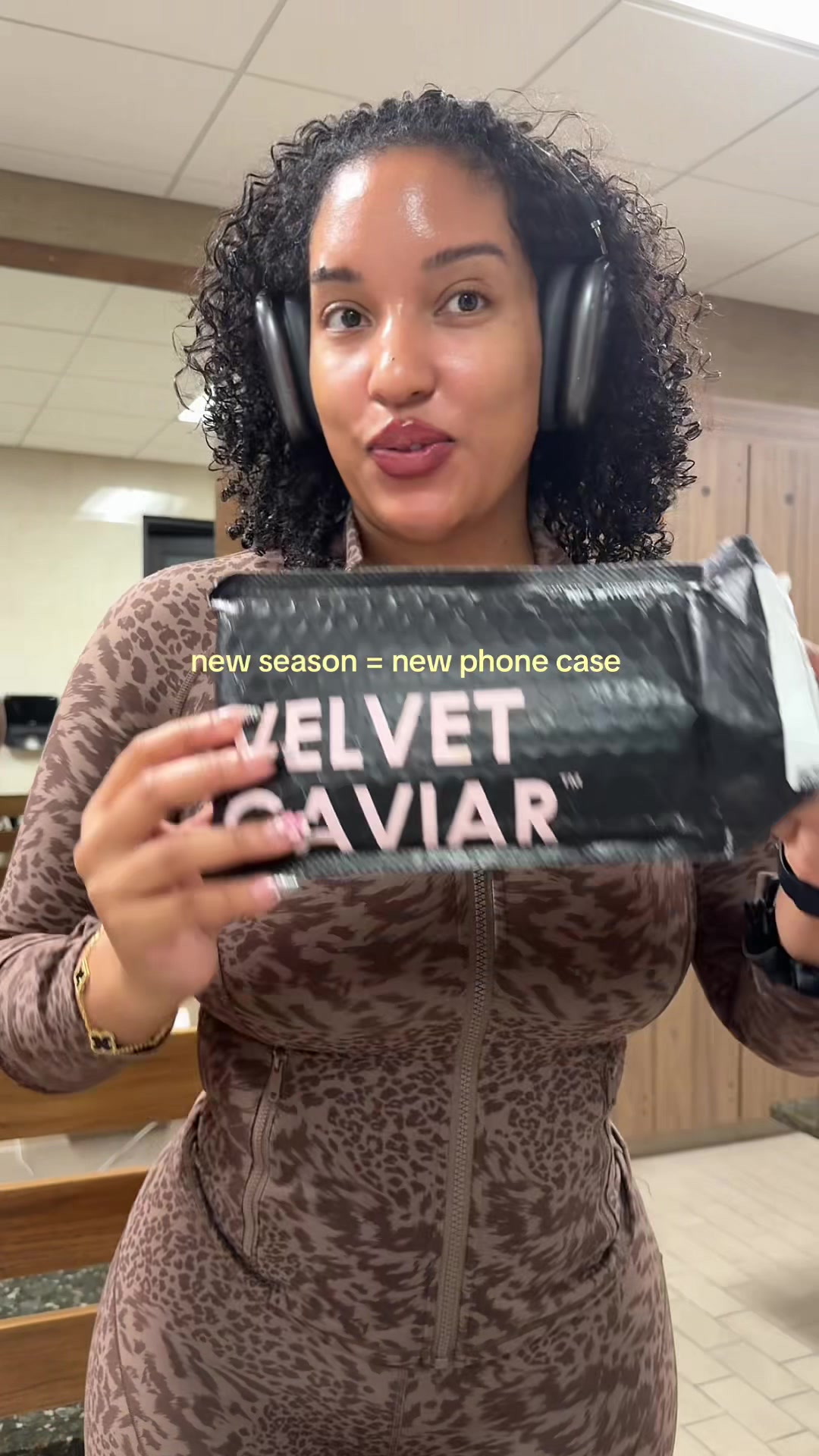TikTok post by @therealjoyymaria for VELVET CAVIAR. Caption reads: [...] case matters ✨🧚🏼‍♀️ @@velvetcaviar....