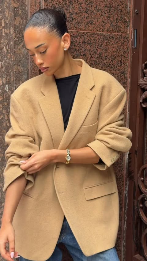Instagram post by @_evewinter for Very. Caption reads: A day in the city 🧋 @coach @veryuk ad.
