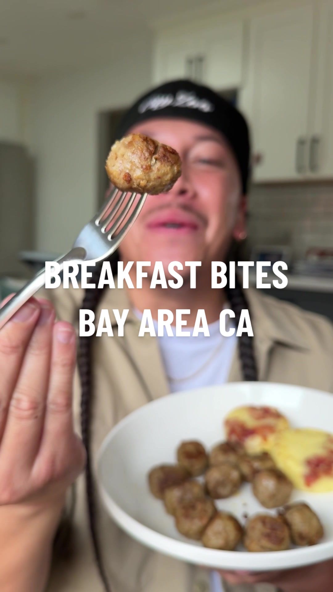 TikTok post by @thesnacksensei for Amylu Foods. Caption reads: My Go To Quick & Easy Breakfast! @Amylu Foods....