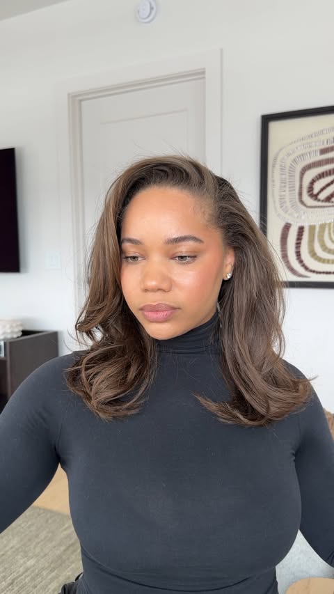 Instagram post by @kailakake for Bumble and bumble.. Caption reads: one word, VOLUME 🤩 omg look at how....