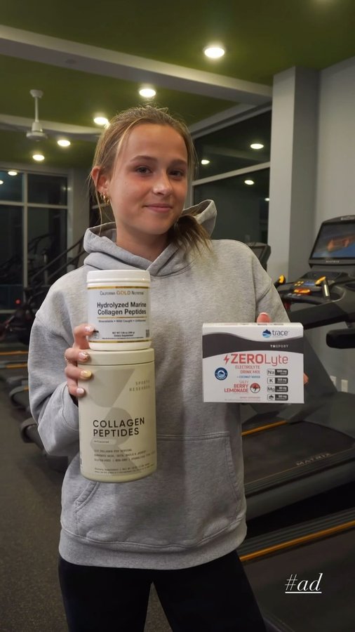 Instagram post by @mia__rogan for Trace Minerals. Caption reads: I love shopping at iHerb because of the fast free....