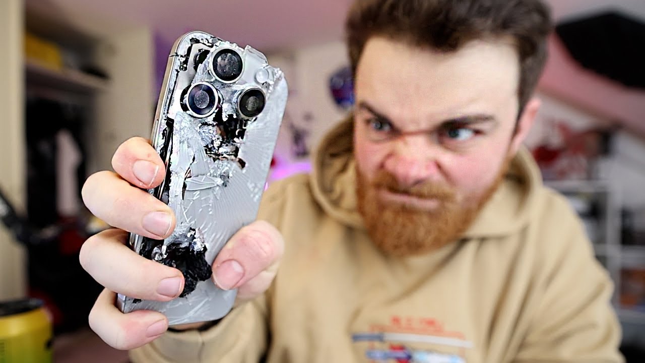 YouTube post by @Duklock for Mobilfox. Caption reads: iPhone 16 PRO ma SKLAMAL.