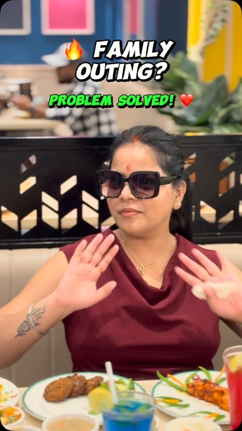 Instagram post by @jaisnits.official5 for Barbeque Nation. Caption reads: [...] alag ho? 🤔❤️ Ab tension chhodo! Barbeque....