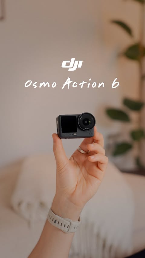 Instagram post by @asherintech for DJI. Caption reads: DJI dropped my favourite action camera yet 🔥....