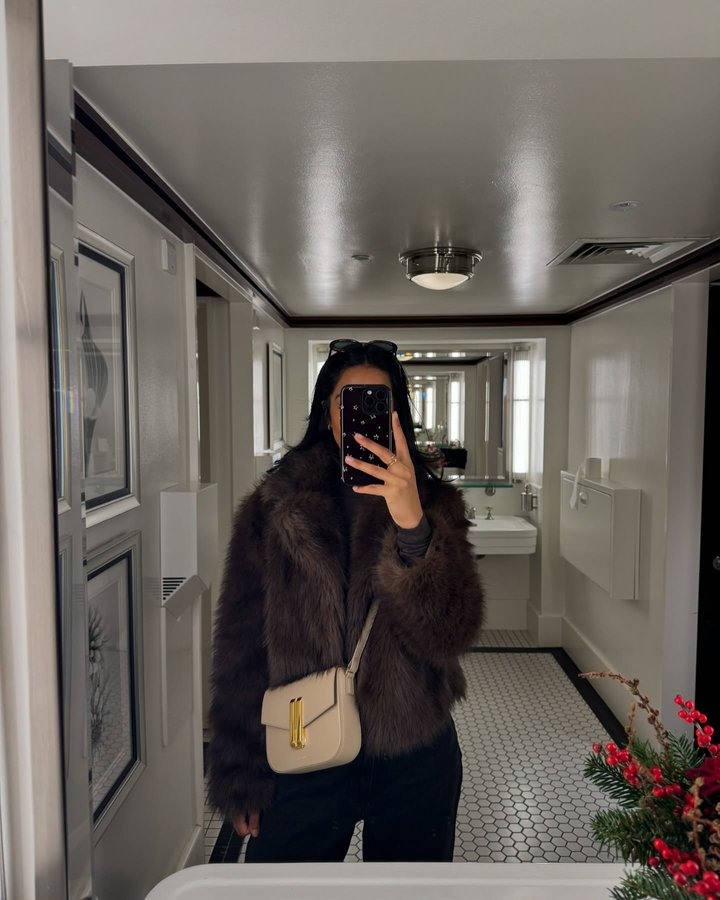 Instagram post by @kavveeta for The Dairy. Caption reads: Loving my new phone case from @thedairy 💫 Gifted*....