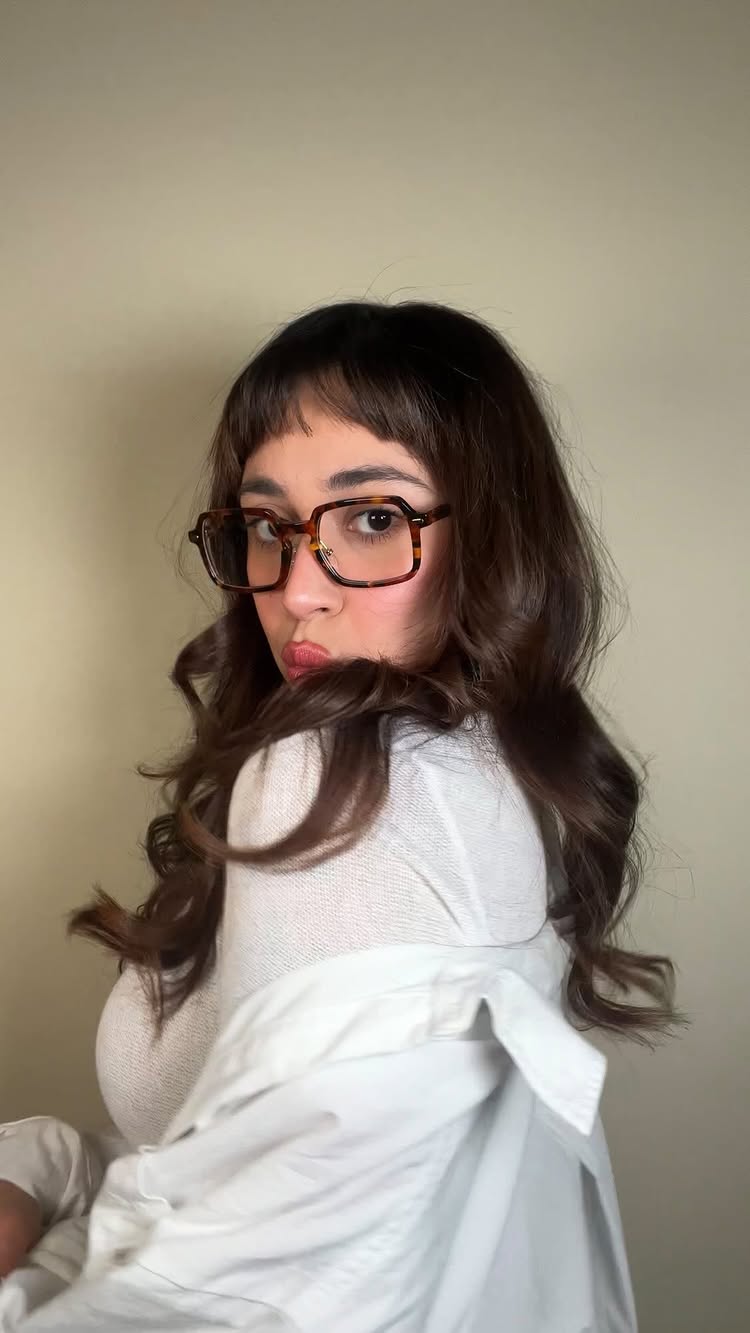 Instagram post by @toniagost for TIJN Eyewear. Caption reads: Trying new styles is the most fun about wearing....