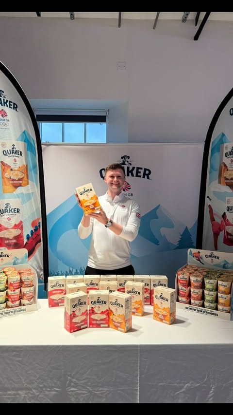 Instagram post by @brucemouat for Quaker Oats. Caption reads: [...] made easier with a good breakfast.....