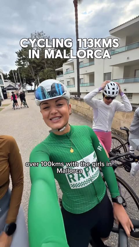 Instagram post by @drbeccasalmon for WHOOP. Caption reads: [...] day of riding!!! @gozwift @whoop pr trip....