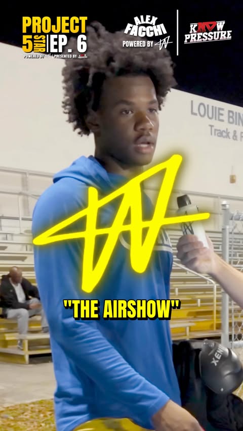 Instagram post by @pressureathletics for getw.com. Caption reads: The “AIRSHOW” is THE FUTURE. 🤯 | 5-Star Phenom....