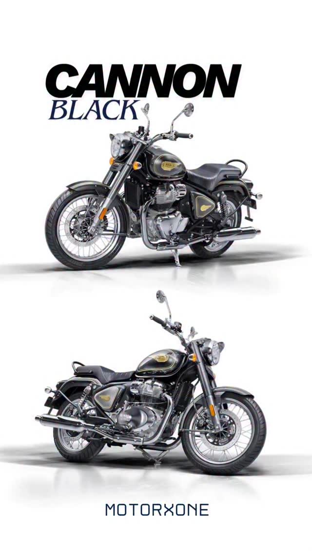 Instagram post by @motorxone for Royal Enfield. Caption reads: The Bullet 650 is here and available in two colour....