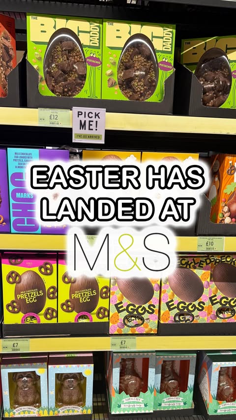 Instagram post by @ashleighmoneysaver for Marks and Spencer. Caption reads: Easter has officially landed at....