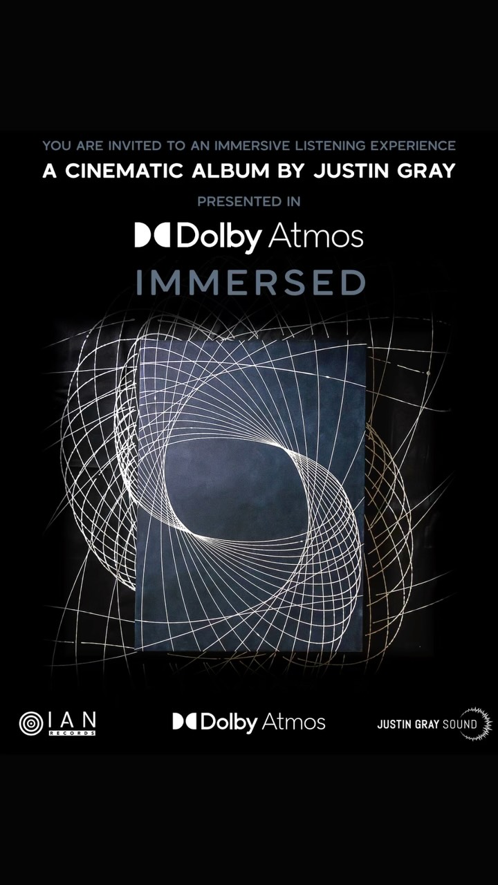 Instagram post by @coastmastering for Audeze. Caption reads: IMMERSED Dolby Cinema Screenings (San Francisco +....