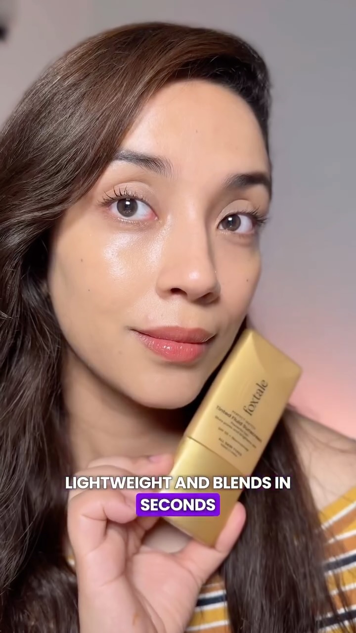 Instagram post by @nancyapproves for Foxtale. Caption reads: That no makeup makeup kinda glow ☀️ This Foxtale....