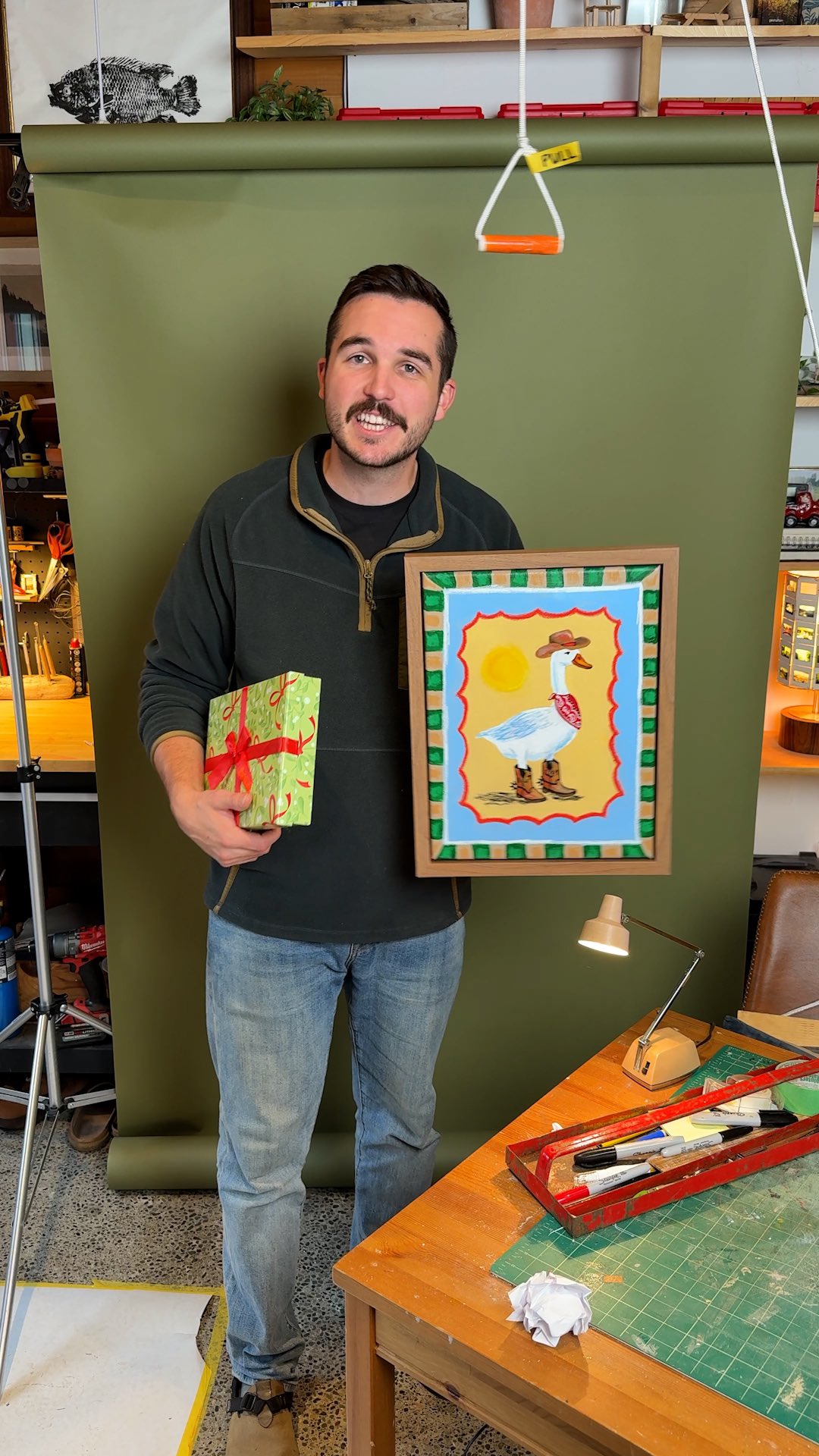 Instagram post by @itsconnorcreates for Tim Hortons. Caption reads: When I was a kid, I had the opportunity to attend....