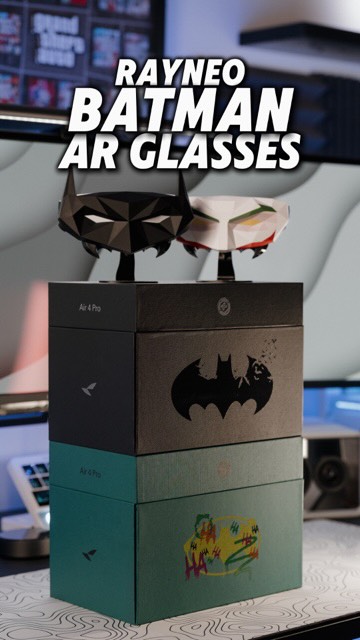 Instagram post by @deanwethers for RayNeo. Caption reads: [...] into a full cinematic setup with the RayNeo....