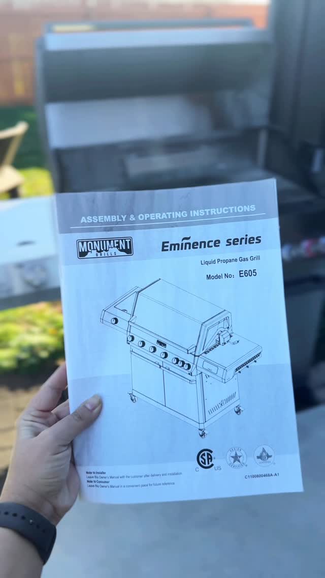 Instagram post by @kerraezgi for Monument Grills. Caption reads: [...] family that feels different. The Monument....