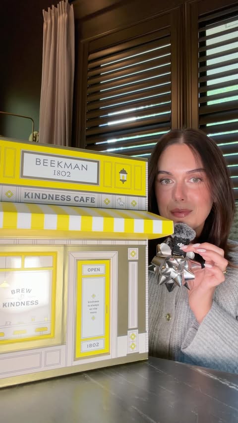 Instagram post by @therudiberry for Beekman 1802. Caption reads: [...] early 🤭🎁 Getting a sneak peek at....