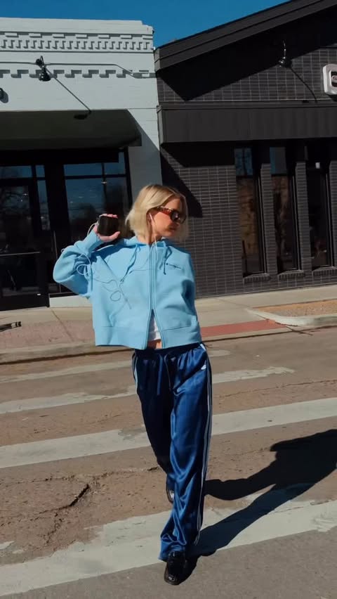 Instagram post by @mayalorimer for Champion. Caption reads: [...] tasks when i love my outfit 🕺 the new....