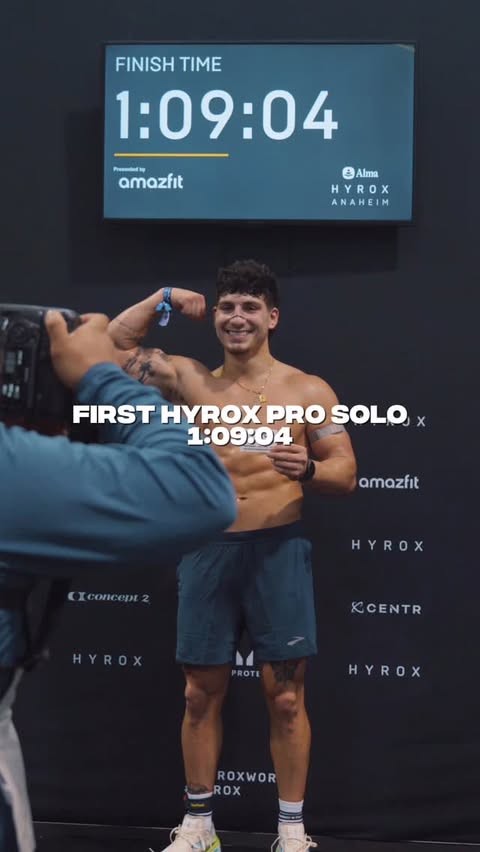 Instagram post by @matt_zelaya for COROS. Caption reads: Stats from Hyrox Anaheim first pro solo

👎....
