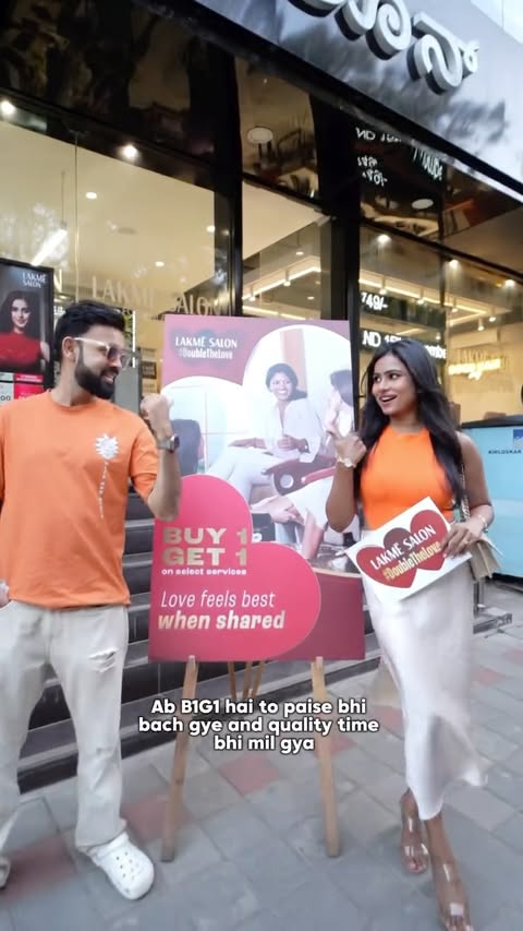 Instagram post by @itsmahiri for Lakmé Salon. Caption reads: This Valentines, chocolates aur flowers skip karke....