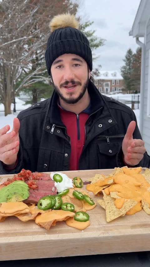 Instagram post by @chefcuso for State Farm. Caption reads: #StateFarmPartner 10 second nachos vs 1 hour....