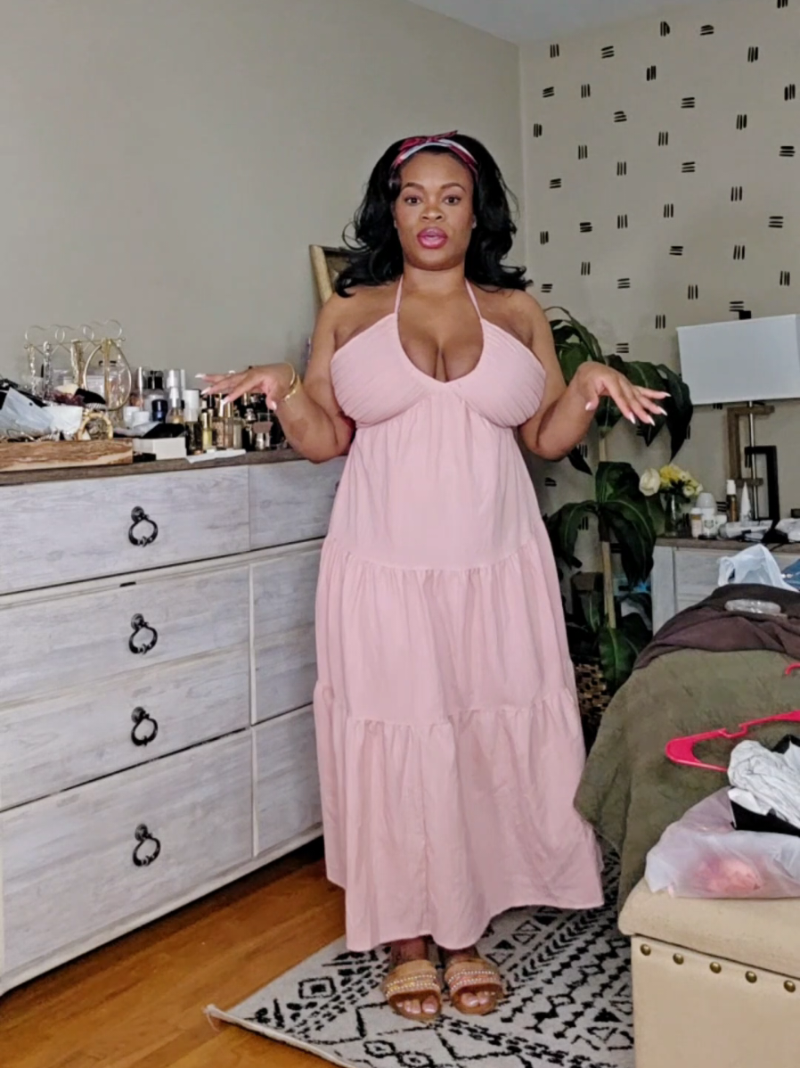 TikTok post by @brittbratstyles for Curlyme. Caption reads: Happy Mother's Day #ootd #feminine #chic #casual....