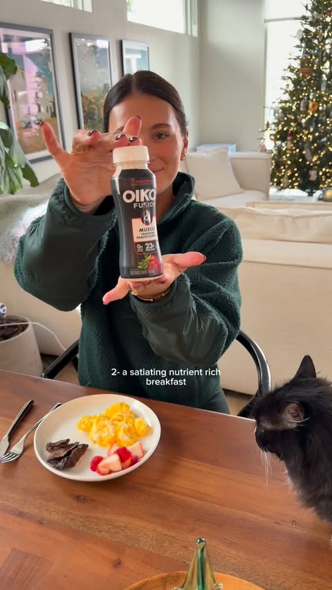 Instagram post by @nicolemwinter_ for Oikos. Caption reads: partnering with @target and @oikos #ad to share my....