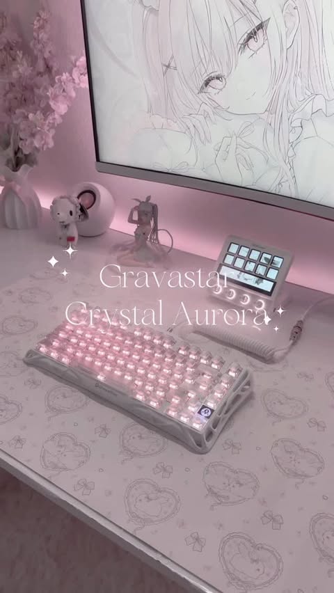 Instagram post by @fleuriisx for GravaStar. Caption reads: [...] 10% off 🤍 with the LIB 🔗💗 thank you....