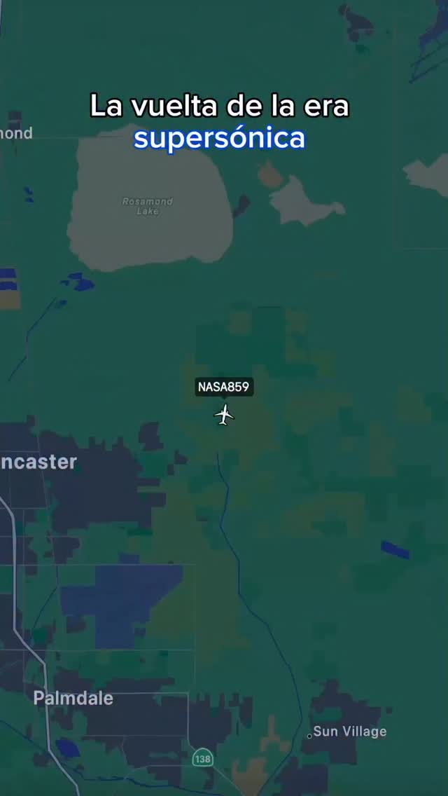 Instagram post by @vuelosdiarios for NASA. Caption reads: Palmdale (PMD) 🇺🇸-Edwards (EDW) 🇺🇸
La vuelta....