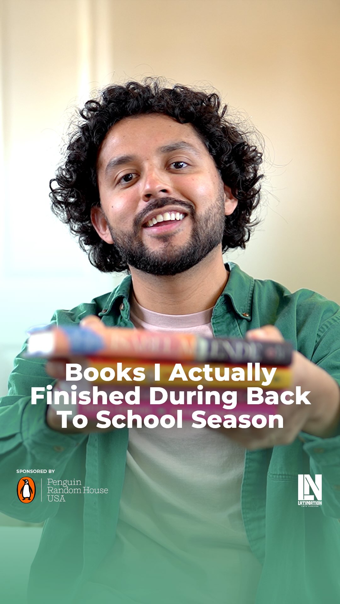 Instagram post by @latinationmedia for Penguin Random House. Caption reads: New school year, new energy 🌟

We asked....