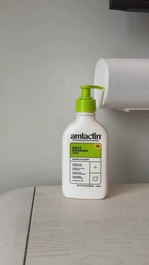 Instagram post by @kay_caputo for AmLactin. Caption reads: [...] over time I’m so excited about this 🥹....