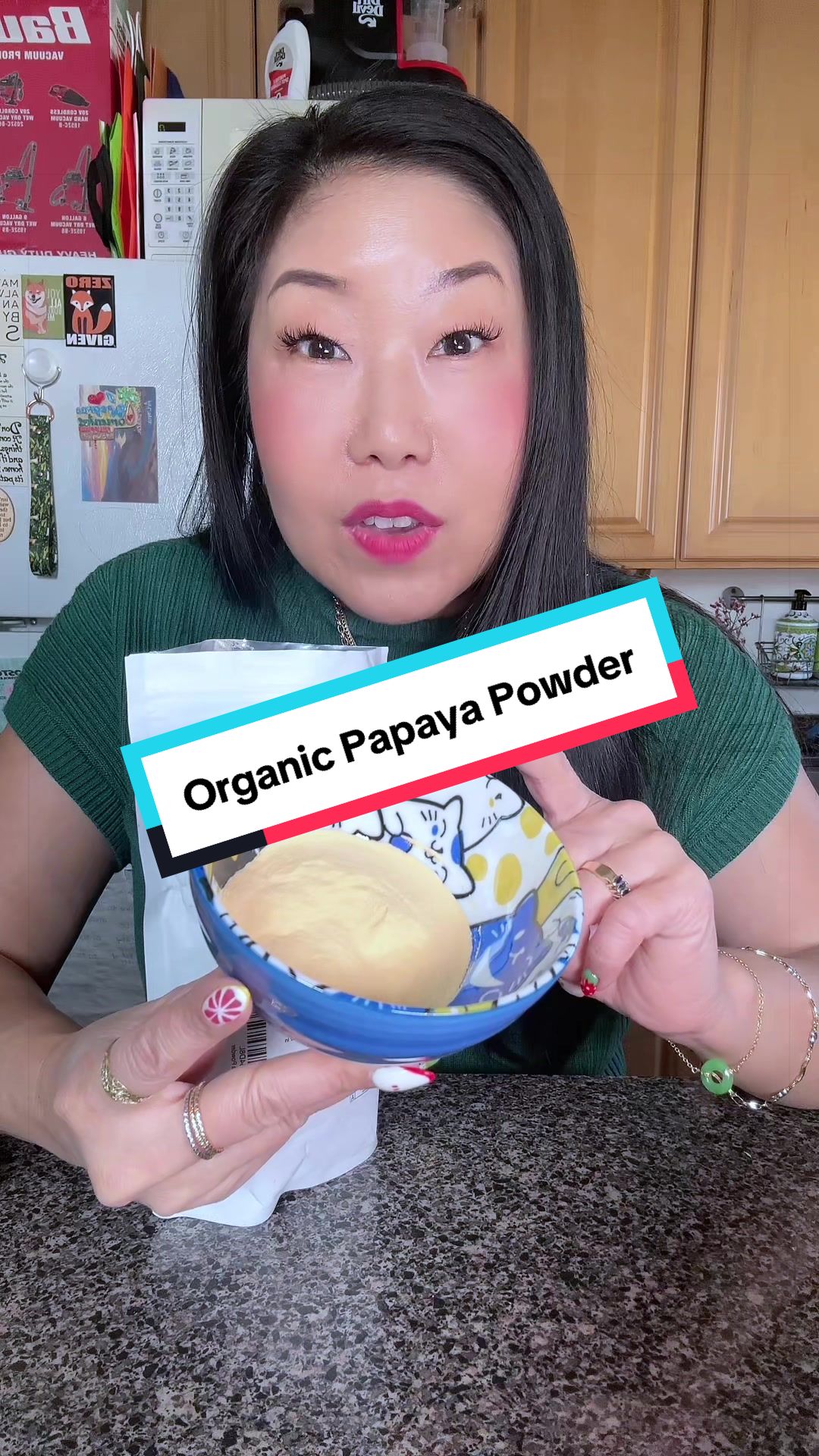 TikTok post by @girlwithadoge for Micro Ingredients. Caption reads: [...] #herbalremedies #tiktokshopstockup @Micro....