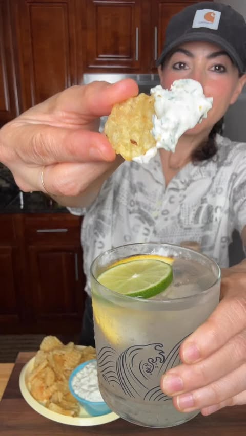 Instagram post by @farideh for Drink Willie's. Caption reads: pickle dip! paired with @drinkwillies remedy—the....