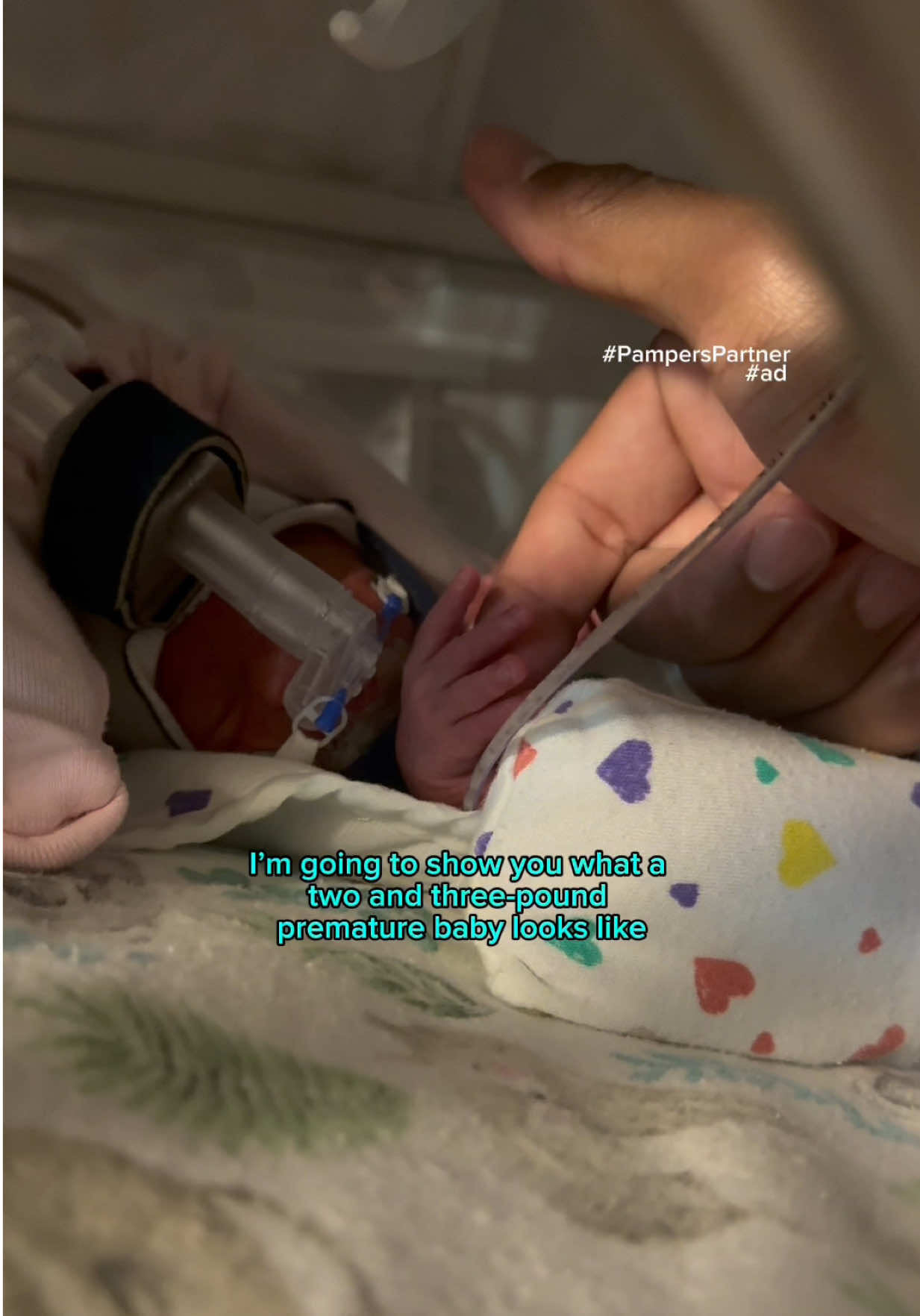 TikTok post by @thewilliamsondad for Pampers. Caption reads: #Ad #PampersPartner @Pampers is behind every baby,....