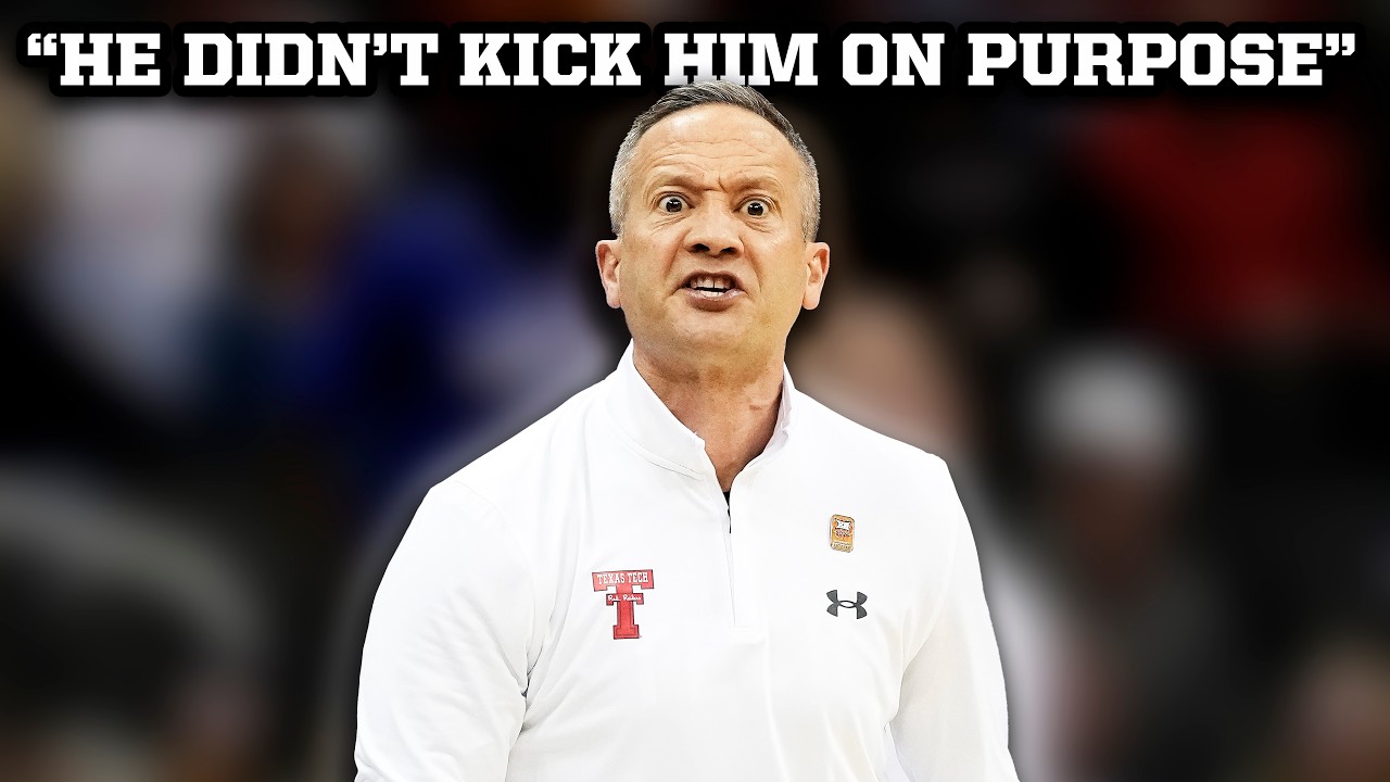 YouTube post by @JomboyMedia for Corona USA. Caption reads: Kick to the privates gets Texas Tech coach and....