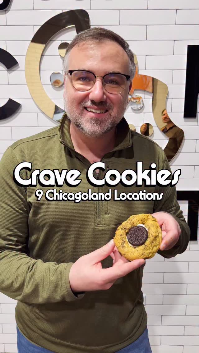 Instagram post by @jeremys_jaunts for Crave Cookies. Caption reads: [...] just got dangerously sweet. 🍪🔥 Crave....