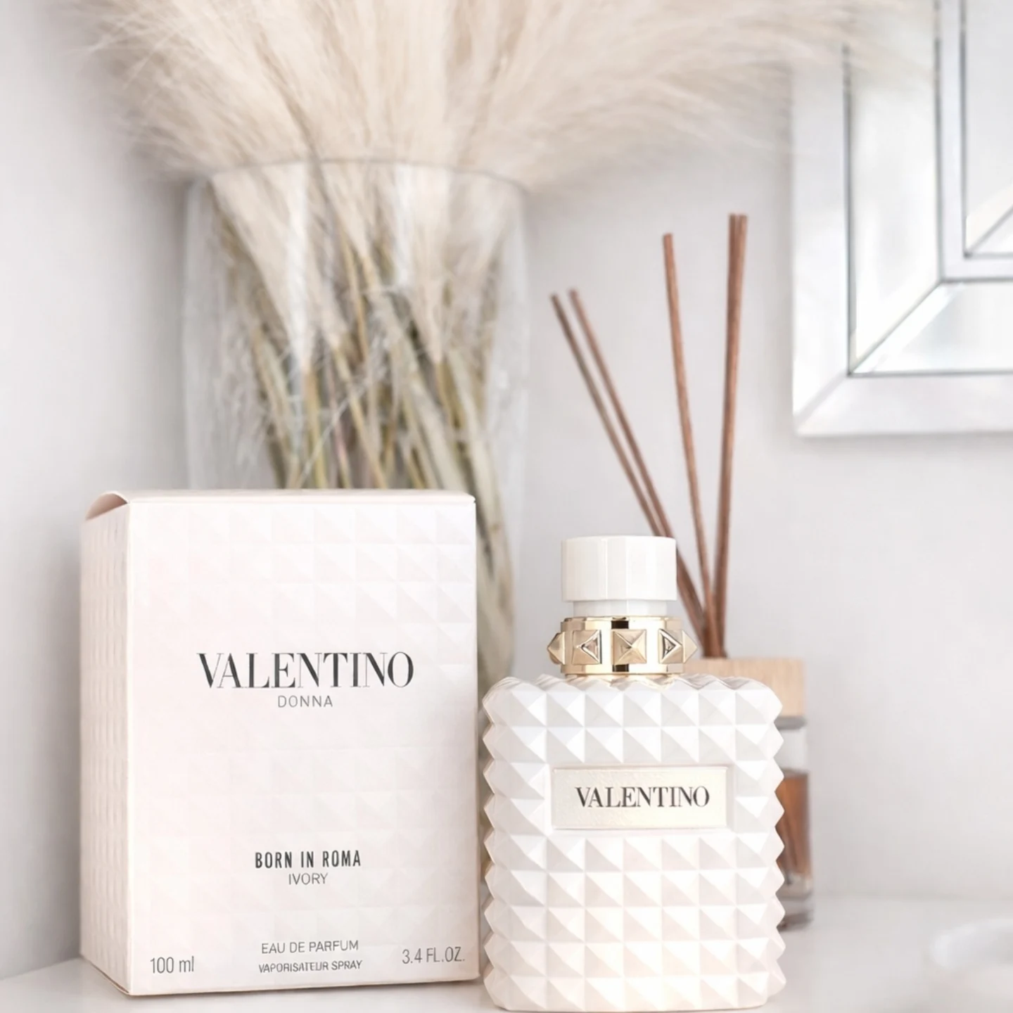 Instagram post by @vanessa93_x for The Perfume Shop. Caption reads: 😱I'm obsessed with this scent🤩
 Valentino Donna....